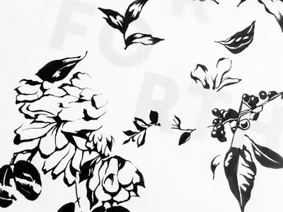 Holiday Florals florals illustration ink
