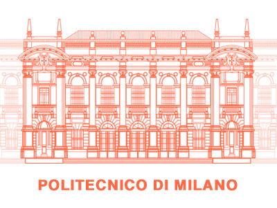 Politecnico Di Milano graphic milano red