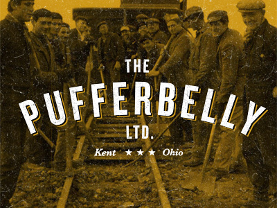 Pufferbelly Rebrand brand design history identity kent ohio rebrand train