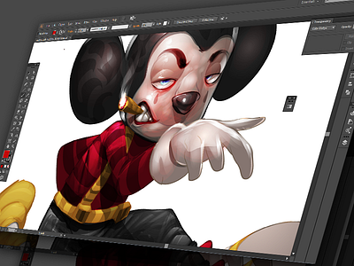 Mickey Surrealism Wip vector