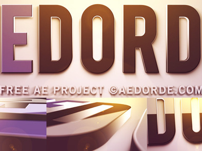 Free After Effects Template - Huge 3d Extruded Logo after effects after effects project after effects template elegant extruded free free after effects project free after effects template intro logo