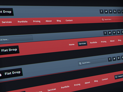 Flat Drop UI Kit - Page 3 7oroof.com begha buttons drop flat kit sliders ui uikit userinterface