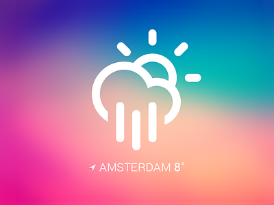 weather widget color flat weather widget