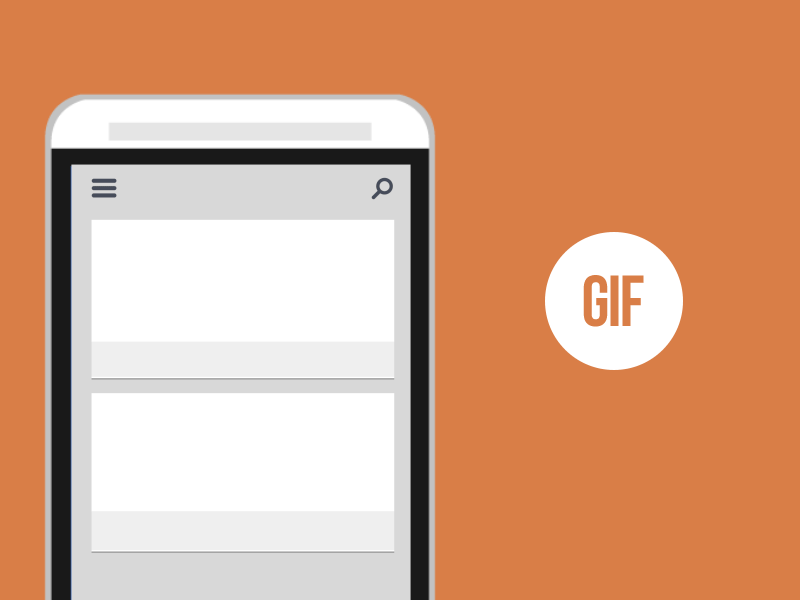 Search UI Animation android animation app device gif google homescreen ios web