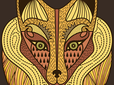 Fox animal fox graphic illustration pattern