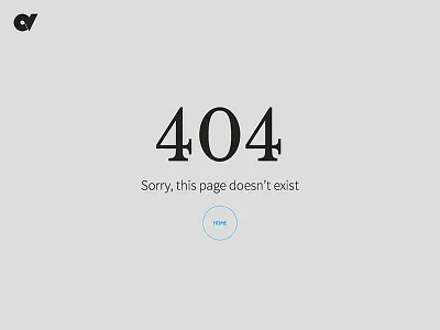 page 404 blue css grey html huge type minimalist not found typography web design website