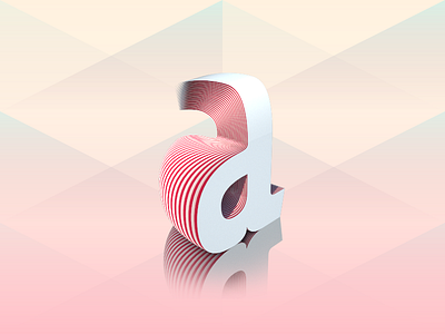 Font 2.5d 3d font type design