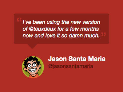 TeuxDeux / Homepage quote teuxdeux web