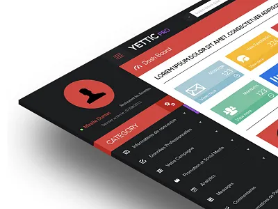 Metro Style Dashboard Design clean. flat metro simple ui ux
