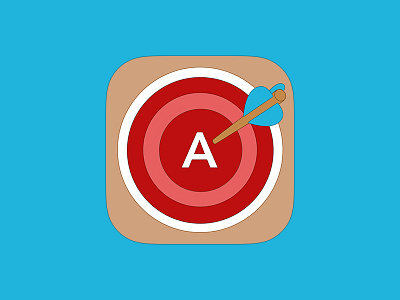 Grades iOS 7 Icon app arrow grades icon ios ios 7 iphone target wood