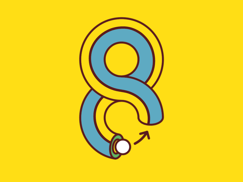 Ocho animated animation eight gif infinity motion motion design number ocho tata tatalab typography