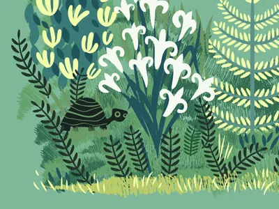 Cheater Quilt Project fabric garden illustration spoonflower