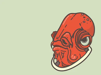 It's a trap! admiral ackbar icon illustration starwars trap