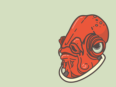 It's a trap! admiral ackbar icon illustration starwars trap