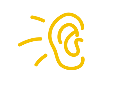 Listen Icon freehand icon illustration