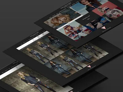 Retail e-training platform black commerce ecommerce fashion girl jeans luxury white woman