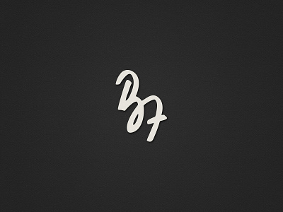 BZ handdrawn logo signature