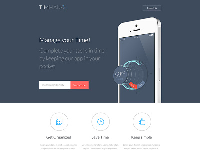 TIMMANA app Landing page 3d app app page eject ios app landing page landing landing page presentation splash screen