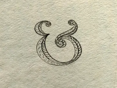 Ampersand sketch ampersand drawn hand lettering pencil sketch typography