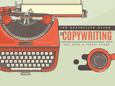 The Definitive Guide to Copywriting coffee copywriting guide illustration lipstick title typewriter