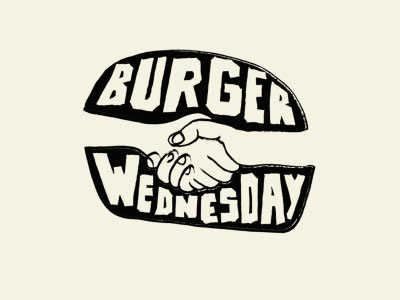 Burger Wednesday branding illustration