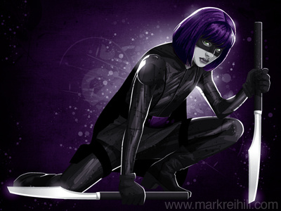 Hit Girl assassin big daddy chloe grace moretz comic hit girl hunter kick ass knives mindy mccready purple