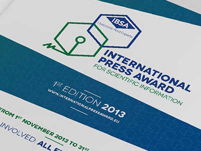 IBSA / international press award corporate identity creative director ibsa logo scientific