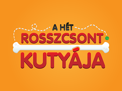 A hét rosszcsont kutyája logo dog illustration