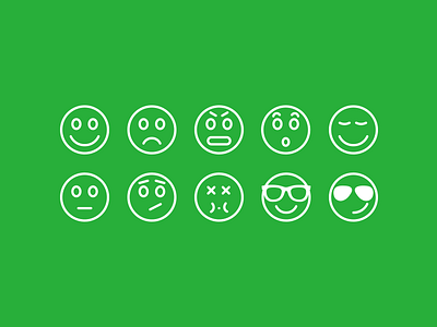 Emoticons chat design emoticon emoticons icon set icons interface ios ios7 messaging ui ui design