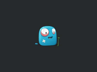 Look Mom! blob cartoon character cute fella illustration monster oneyearofdesign vector