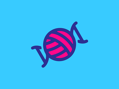 Wool & Candy ball brand candy logo wool