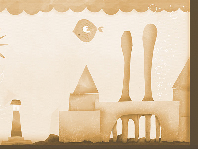 Dead Mr. Gregory book castle character childrens book design fish forks illustration