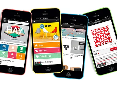 Introducing Fab App v6.0 app black color e commerce fab grey helvetica icons ipad iphone love ui