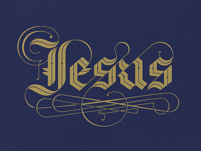 Crossway Christmas Card jesus script typography