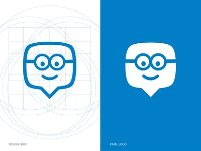 Edmodo Logo blue brand branding edmodo grid identity line logo