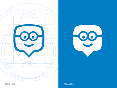 Edmodo Logo blue brand branding edmodo grid identity line logo