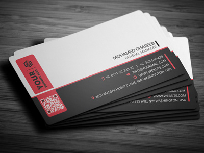 Creative Corporate Business Card 4 awesome business card commerce corporate creative design modern print ready professional psd set stylish