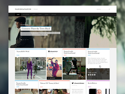 Saatchi & Saatchi | Global company portfolio saatchi ui ux webdesign work