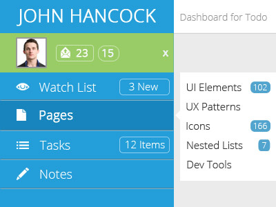 Todo List Menu app clean flat flat ui menu ruby on rails simple todo todo list ui ux