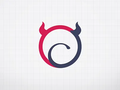Logo design bull circle cow fur icon logo ox tail