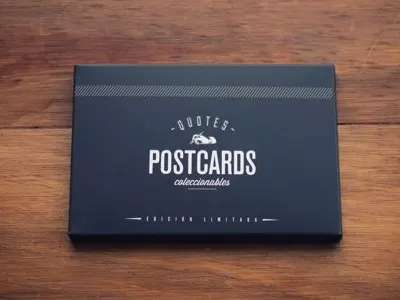 La Papelera de Reciclaje Postcards design graphic