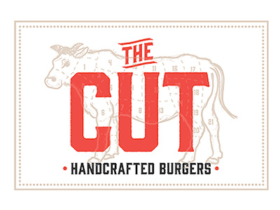 THE CUT progress branding cutofmeat delicious design drawing illustration logo meat restaurant