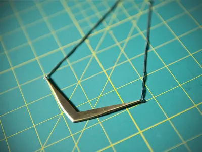 Necklace bronze classy geometric gold jewellery jewellerydesign magpiejewellery necklace ottawa supportlocal triangle triangular