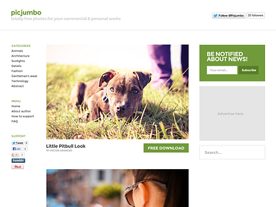 picjumbo is live — totally free photos background download flat free freebie green photography photos picjumbo site web whitespace