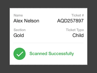 Scanned Ticket ios7 iphone ticket yapsody youscan