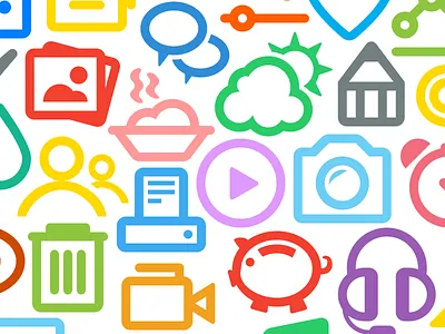 Clear: 500 Icons (100 for free) download free glyph icons ios ios7 line minimal stroked symbol tab bar toolbar