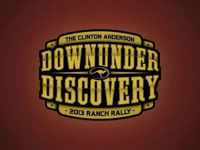 Ranch Rally buckle concept cowboy discovery gold gradient logo rally ranch type typography western