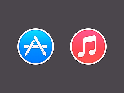 OS X Icons app store ibooks icon ios 7 itunes mac os x