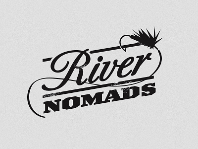 River Nomads flyfishing ldentity logo nomad river