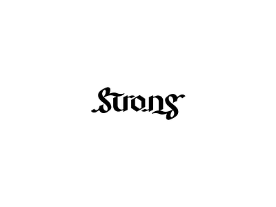 Strong Ambigram ambigram kerovec rokac roko strong